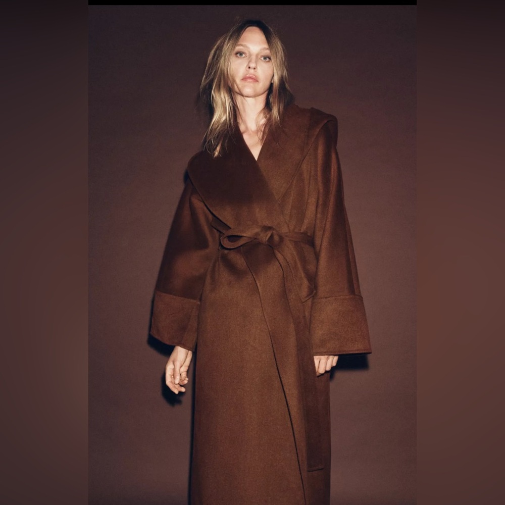 Wrap wool coat - Picture 2 of 5